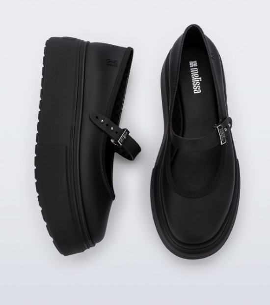 Melissa Soft Ballerina Platform Preto Preto 4
