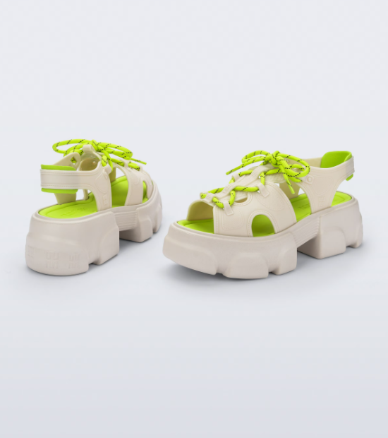 Melissa Camp Sandal Bege Verde Bege 2