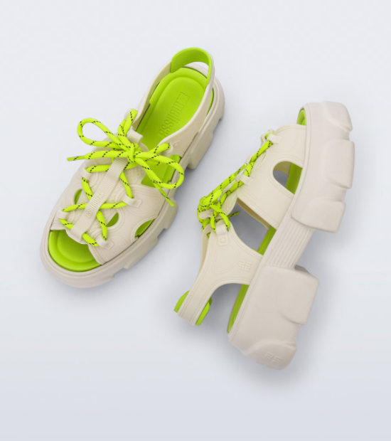 Melissa Camp Sandal Bege Verde Bege 3