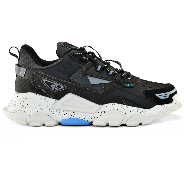 Tenis Masculino QIX Trek Sintetico Preto Grafite