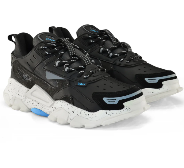 Tenis Masculino QIX Trek Sintetico Preto Grafite Preto