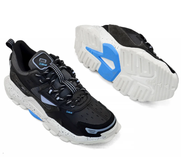 Tenis Masculino QIX Trek Sintetico Preto Grafite Preto 4