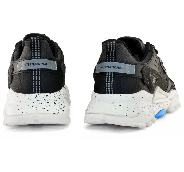 Tenis Masculino QIX Trek Sintetico Preto Grafite Preto 5