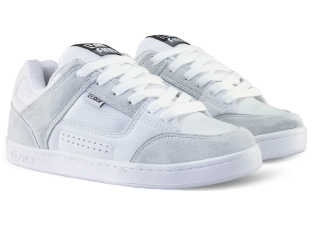 Tenis Masculino QIX em Camurca com Solado de Borracha Branco 2