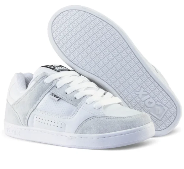 Tenis Masculino QIX em Camurca com Solado de Borracha Branco 4