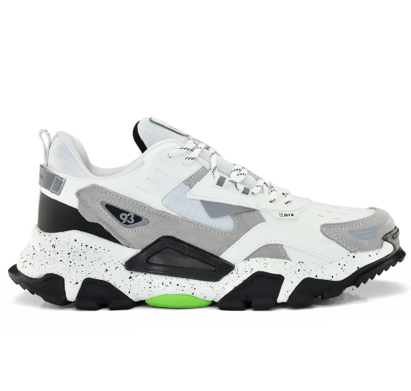 Tenis Masculino QIX Trek Sintetico Branco Cinza