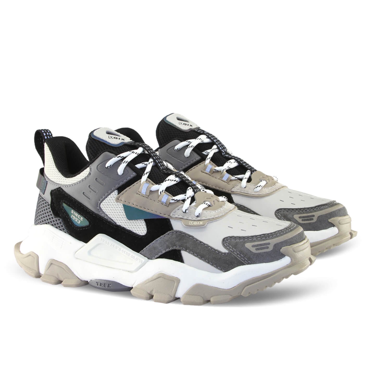 Tenis Qix Trek Urban Hiking - Bege e Grafite Bege 4