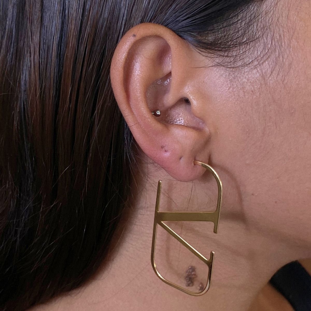 Brinco  Banhado a Ouro Dourado 2