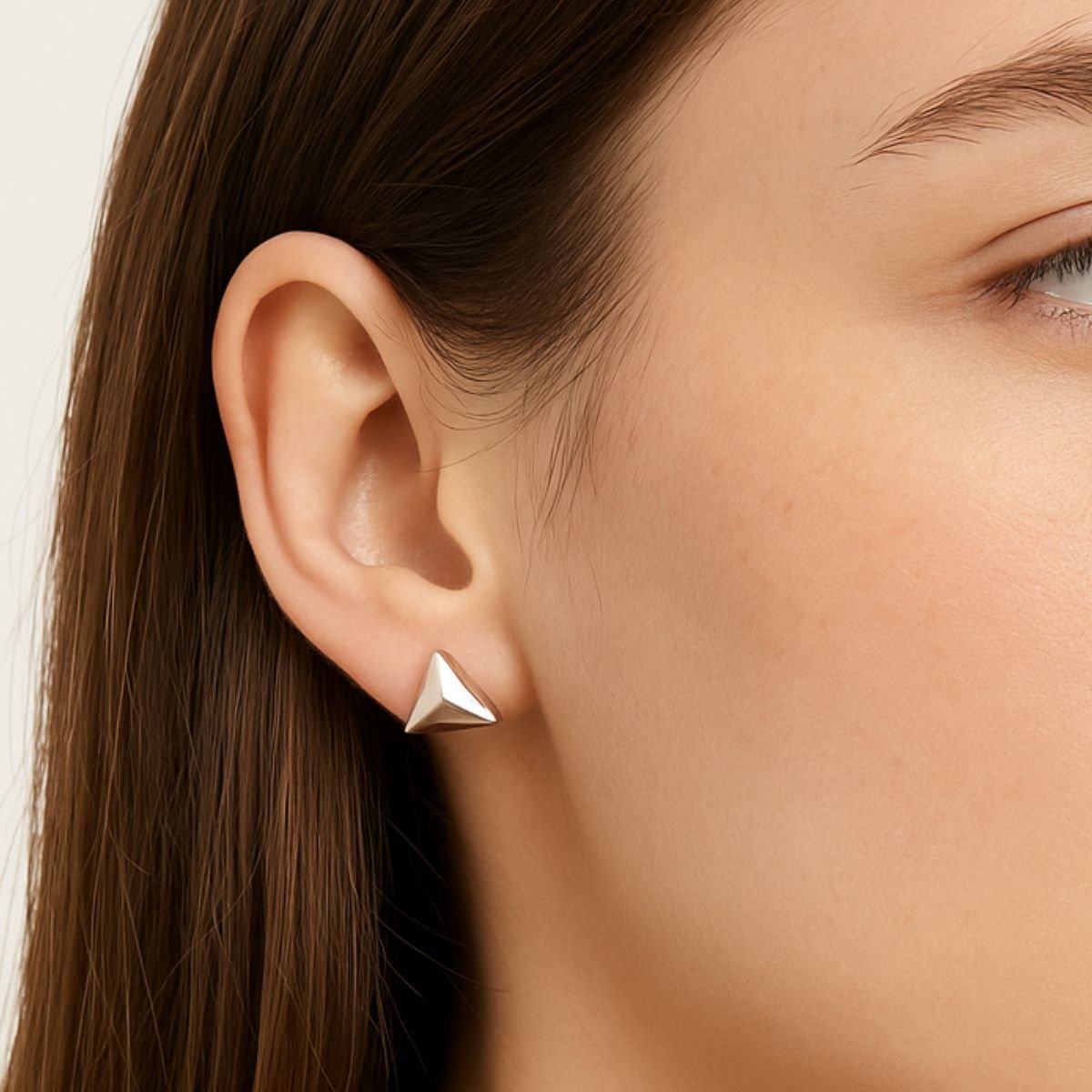 Brinco Vih Triny Prata Feminino Pirâmide Prata 2