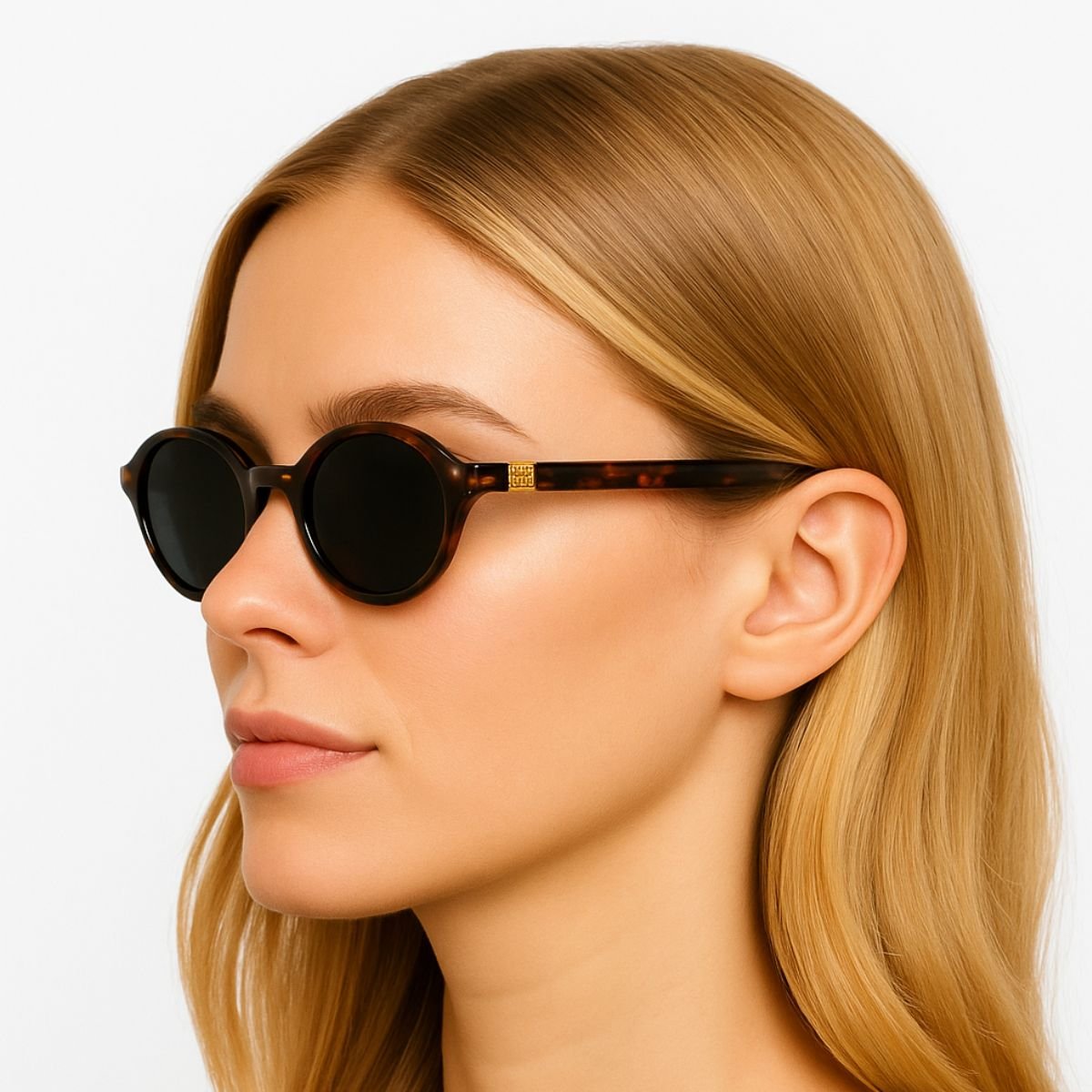 Óculos Modelo Virginia Retrô Lente UV400 Premium Marrom 2