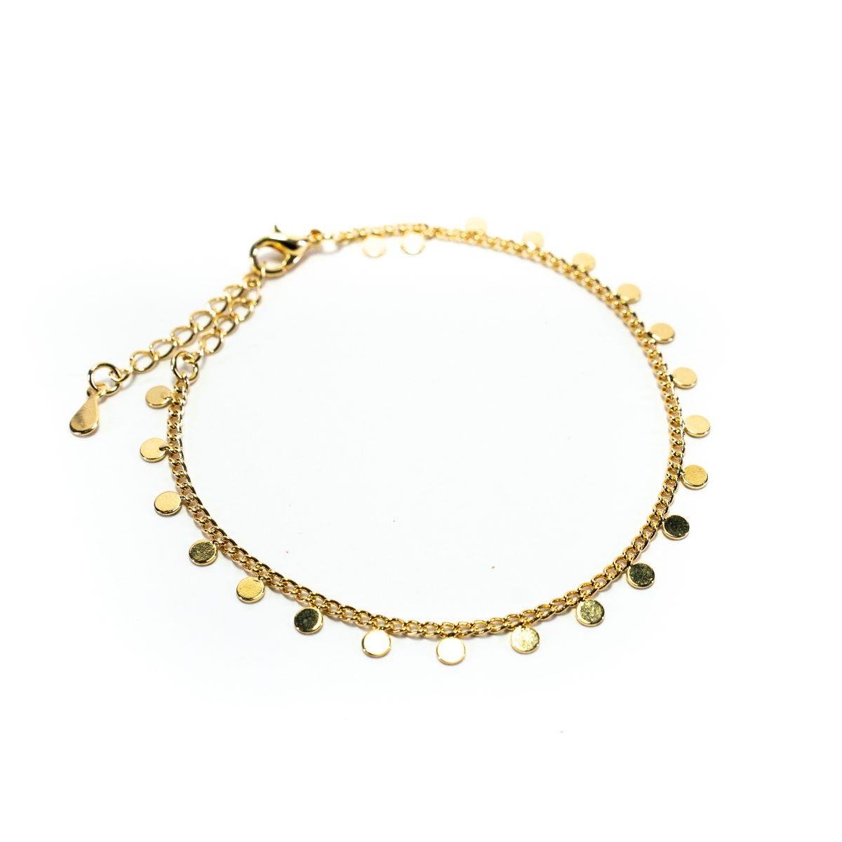 Pulseira Bracelete Feminino Semi Joia Banhado a Ouro