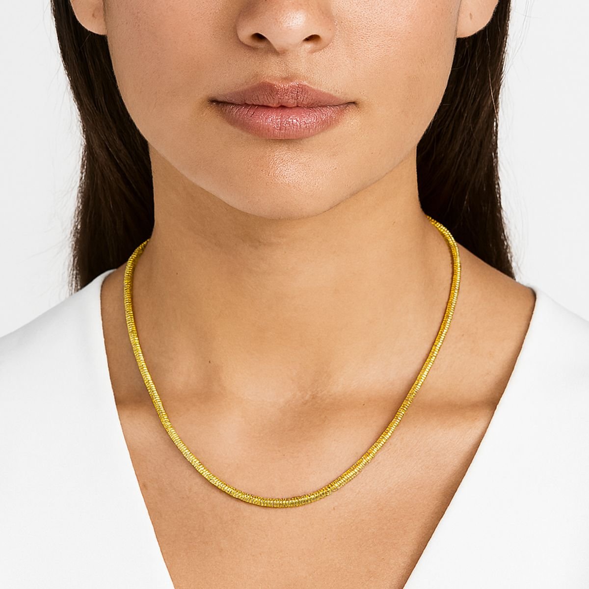 Colar Gargantilha Vih Triny Lacraia Dourado 2