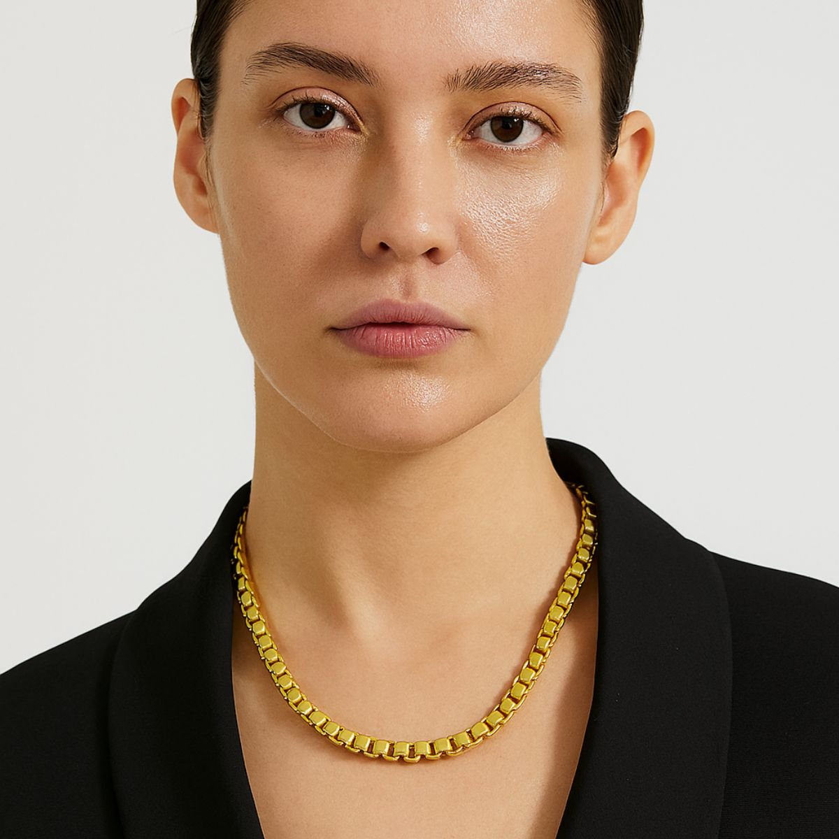 Colar Vih Triny Banhado a Ouro Elos Dourado 2