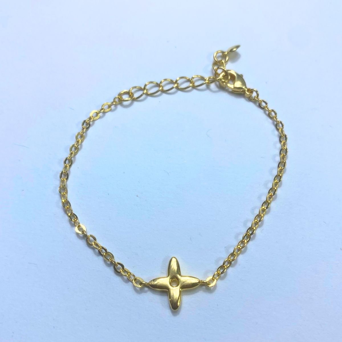 Pulseira Bracelete Feminino Semi Joia Banhado a Ouro Dourado 3