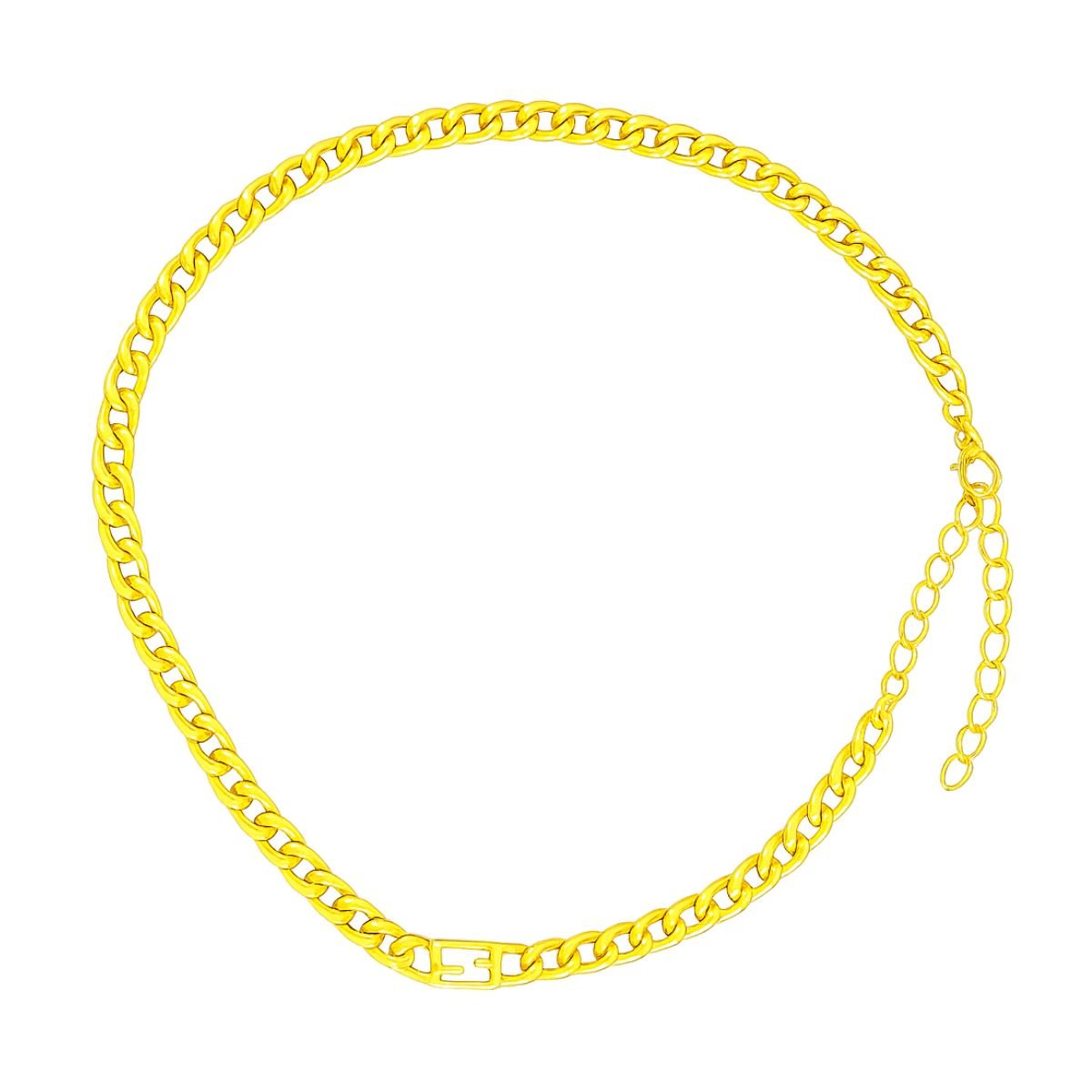 Colar Vih Triny Gargantilha Banhado a Ouro