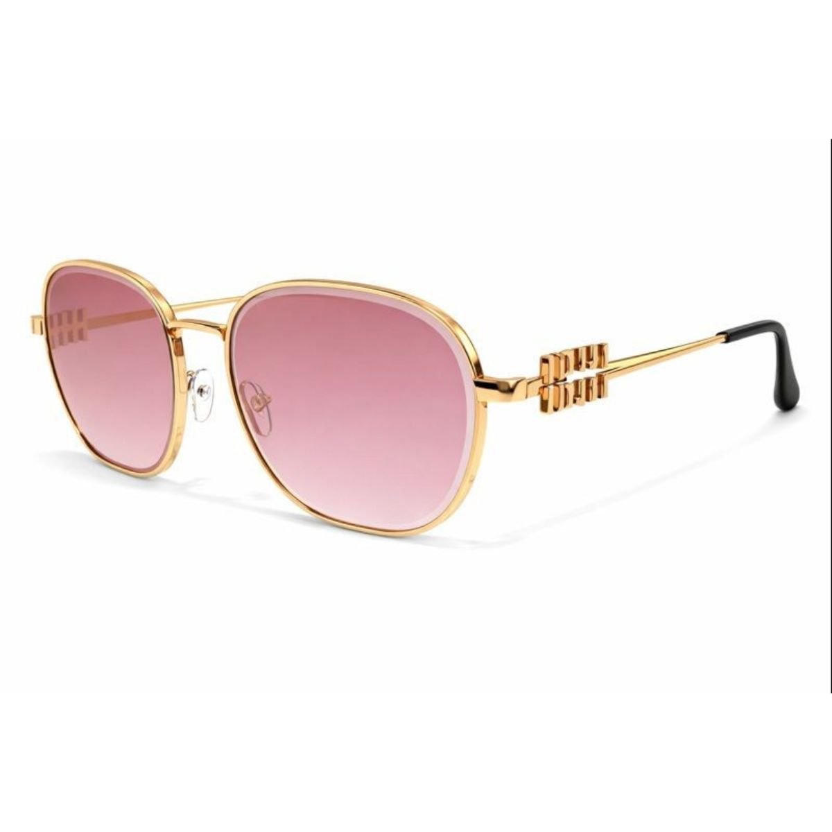 Óculos de Sol Feminino Luxo Base Metal Detalhe Miumiu