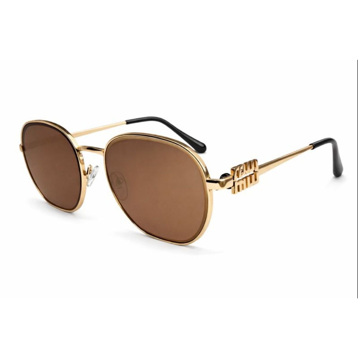 Óculos de Sol Feminino Luxo Base Metal Detalhe Miumiu