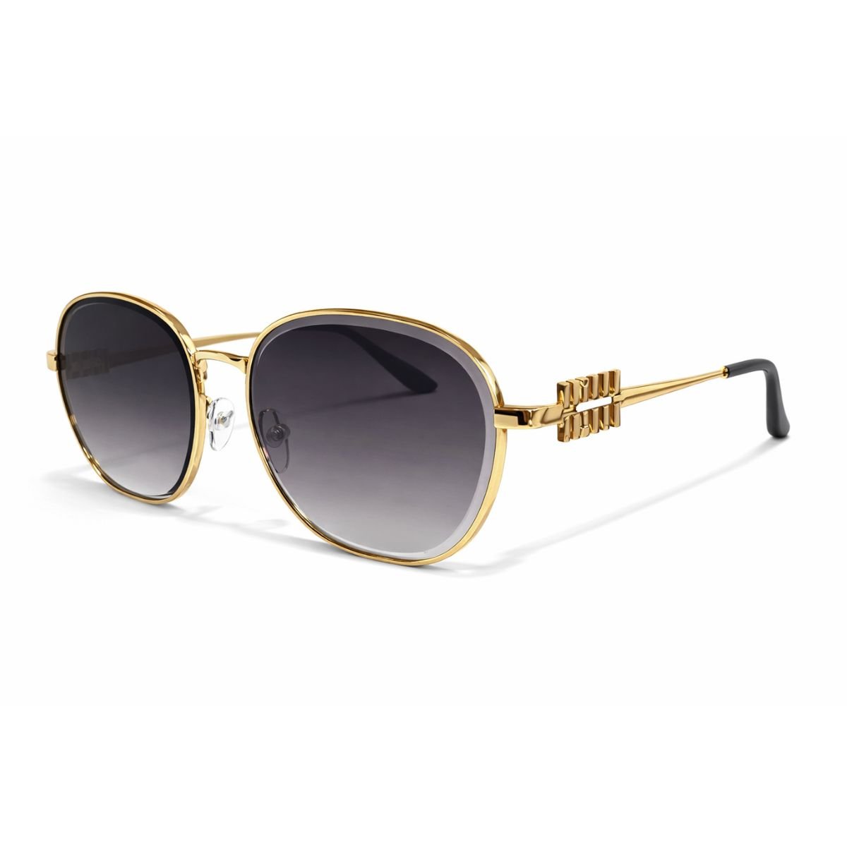 Óculos de Sol Feminino Luxo Base Metal Detalhe Miumiu