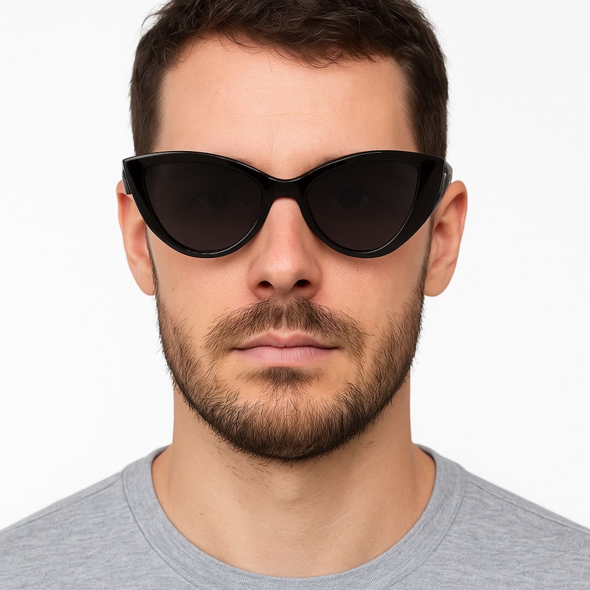 Óculos de Sol FMF Preto Estilo Gatinho ? Design Moderno e Proteção UV Preto 2