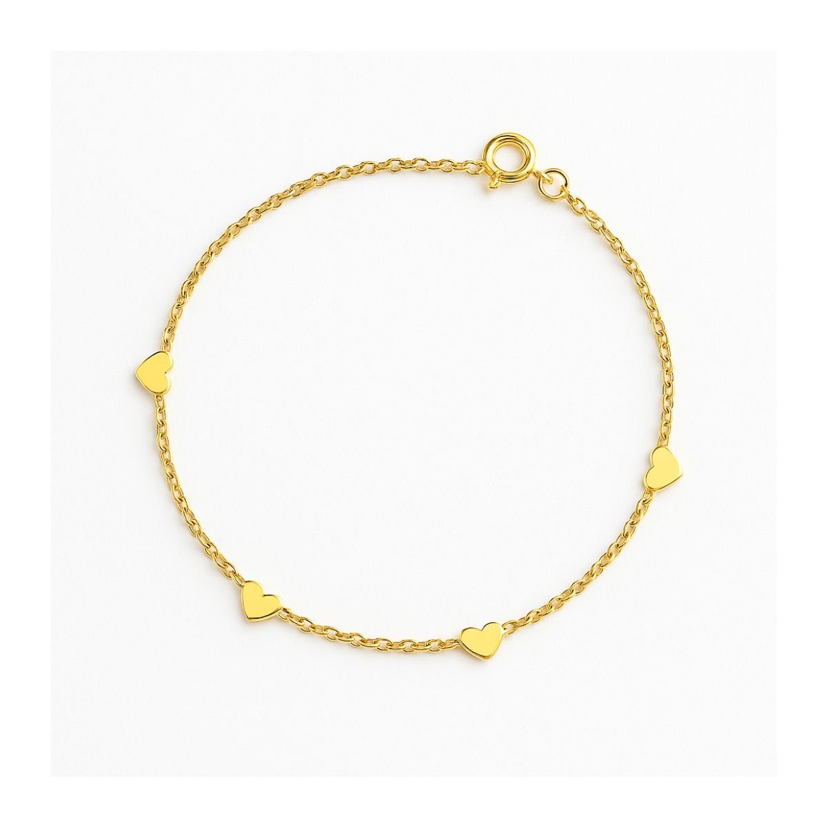 Pulseira Delicada Vih Triny Banhada a ouro Rume Batida