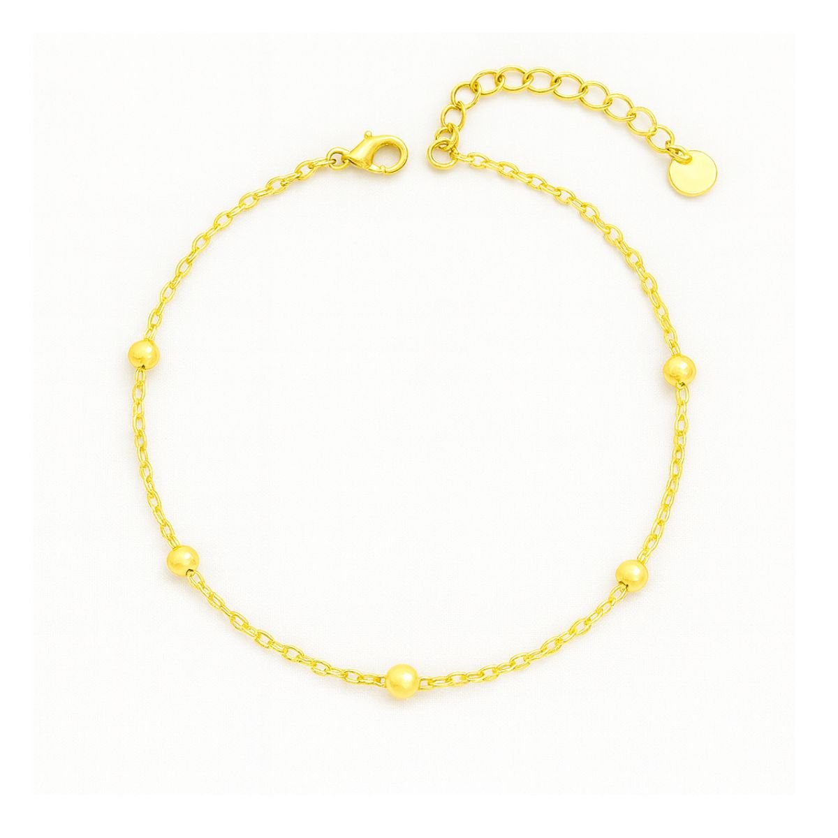 Pulseira Delicada Vih Triny Banhada a ouro Bolinhas