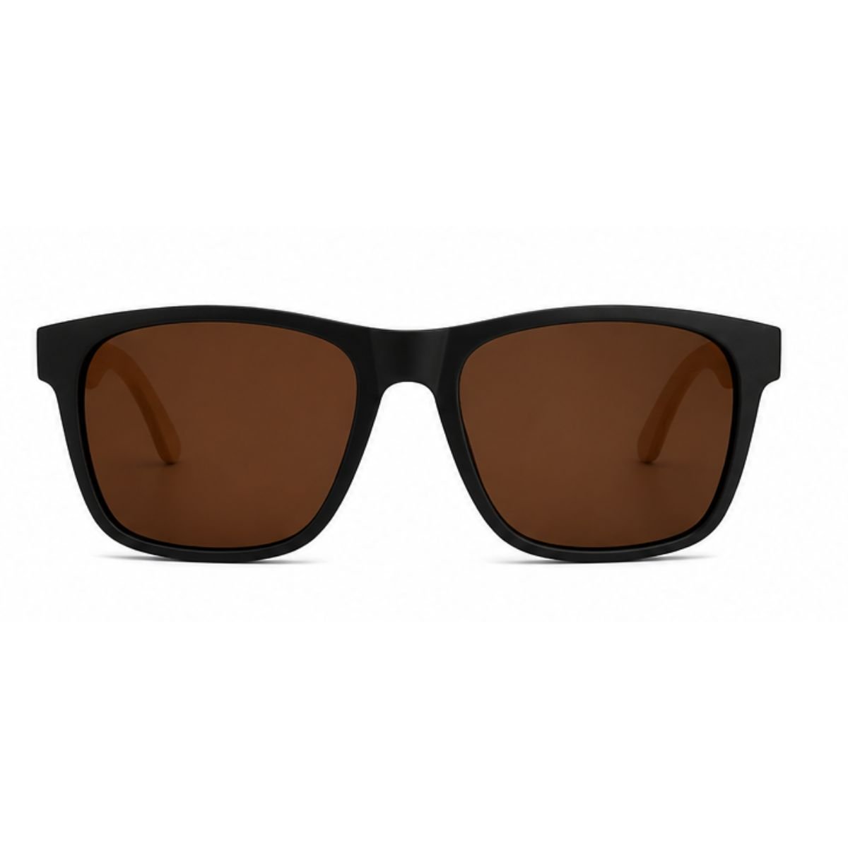 Óculos de Sol Masculino Polarizado Quadrado Madeira UV400 Premium Marrom 2