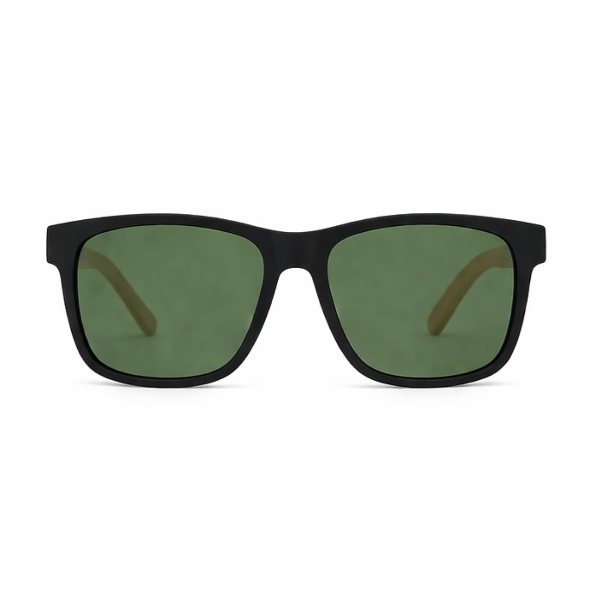Óculos de Sol Masculino Polarizado Quadrado Madeira UV400 Premium Verde 2