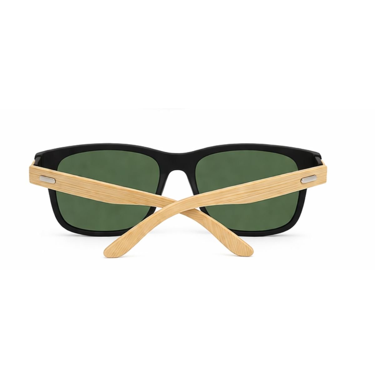 Óculos de Sol Masculino Polarizado Quadrado Madeira UV400 Premium Verde 3