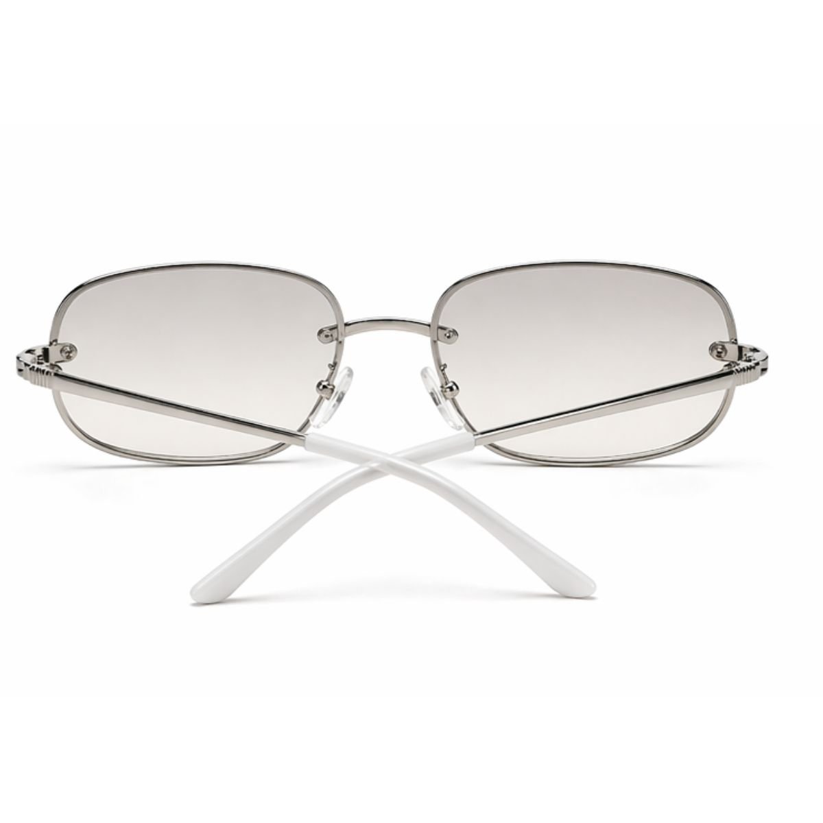 Óculos de Sol Retrô Virginia Metal Dourado Vintage Premium UV400 Cinza 3
