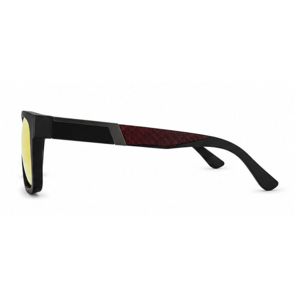 Óculos de Sol Quadrado Masculino Polarizado UV400 Premium Preto 3