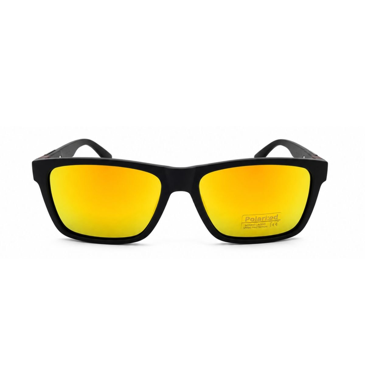 Óculos de Sol Quadrado Masculino Polarizado UV400 Premium Preto 3