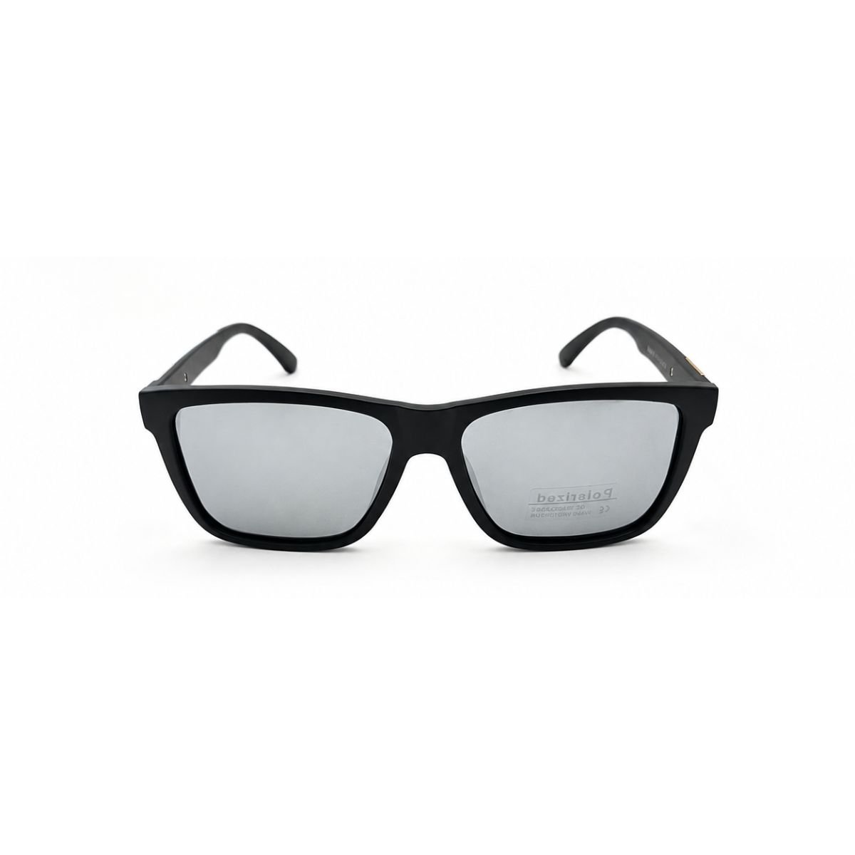 Óculos de Sol Quadrado Masculino Polarizado UV400 Premium Preto 2