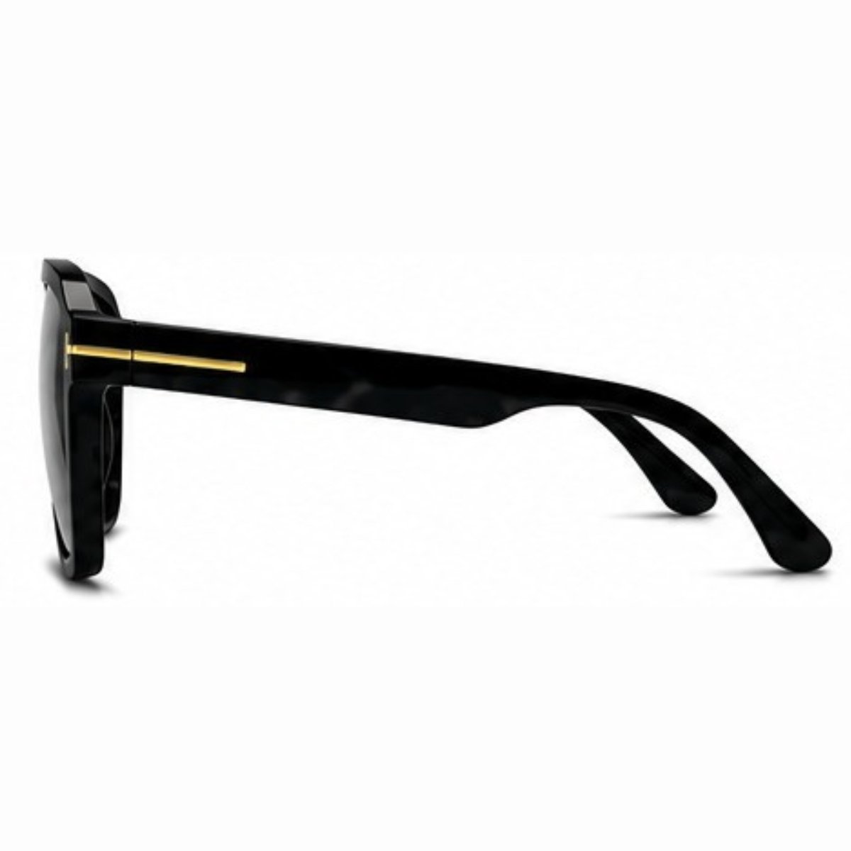 Óculos de Sol Masculino e Feminino Aviador Quadrado Preto 2