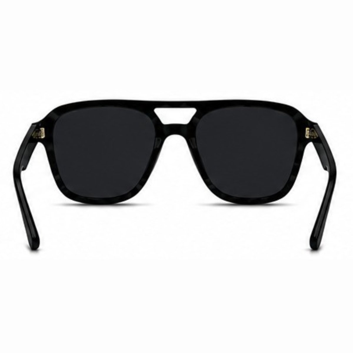 Óculos de Sol Masculino e Feminino Aviador Quadrado Preto 4