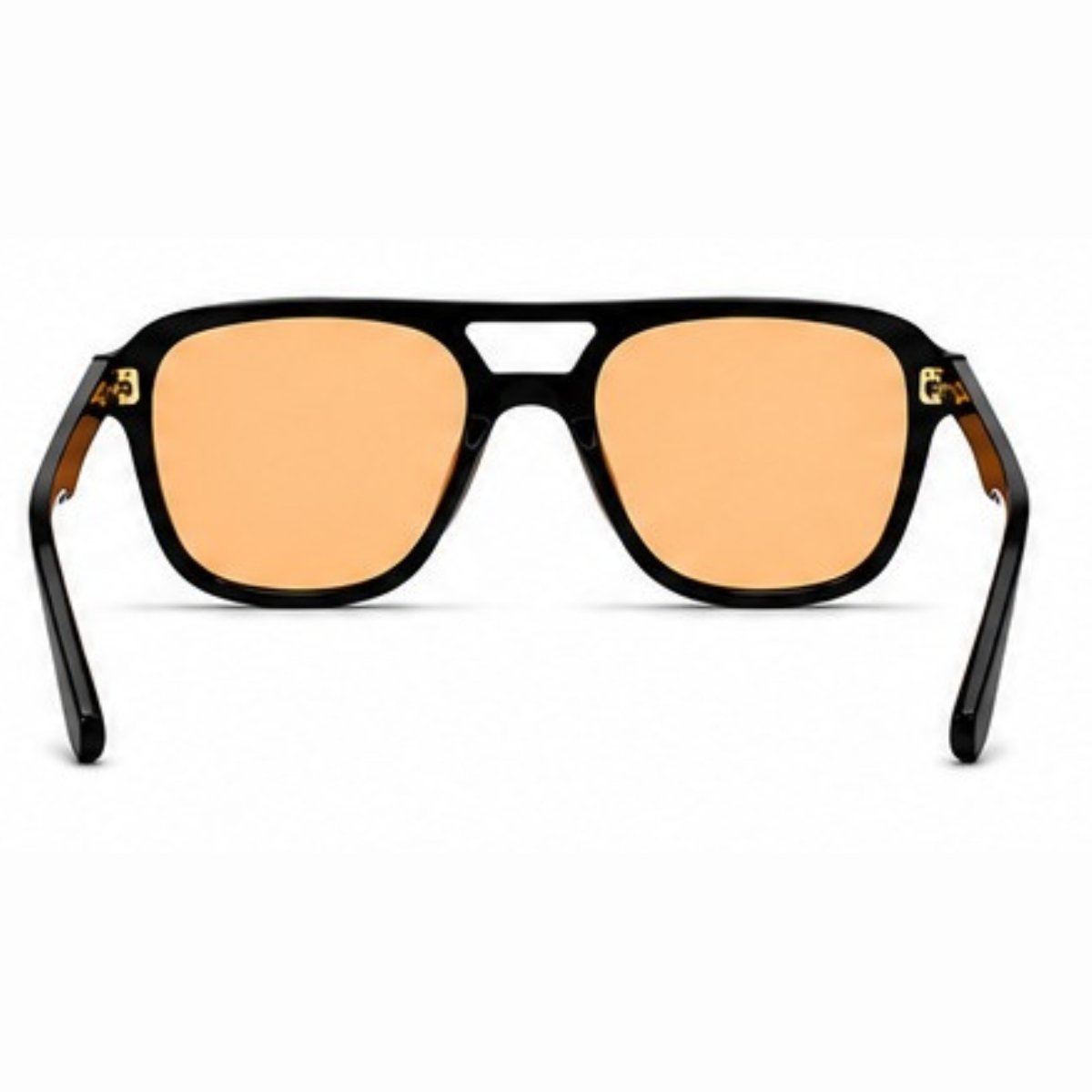 Óculos de Sol Masculino e Feminino Aviador Quadrado Laranja 2