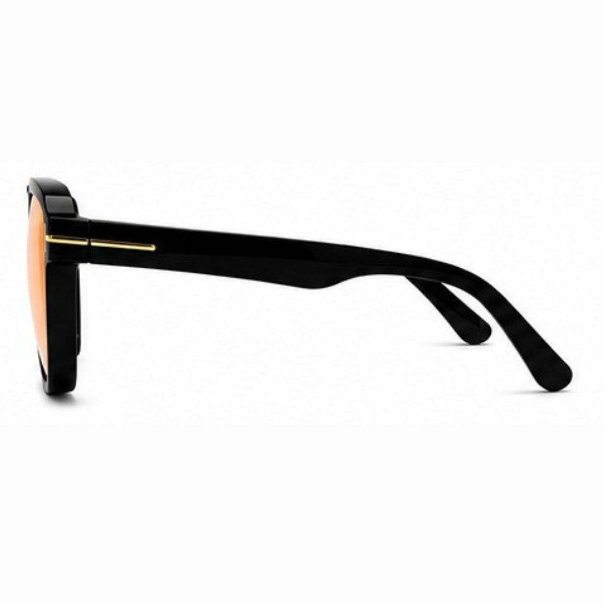Óculos de Sol Masculino e Feminino Aviador Quadrado Laranja 4