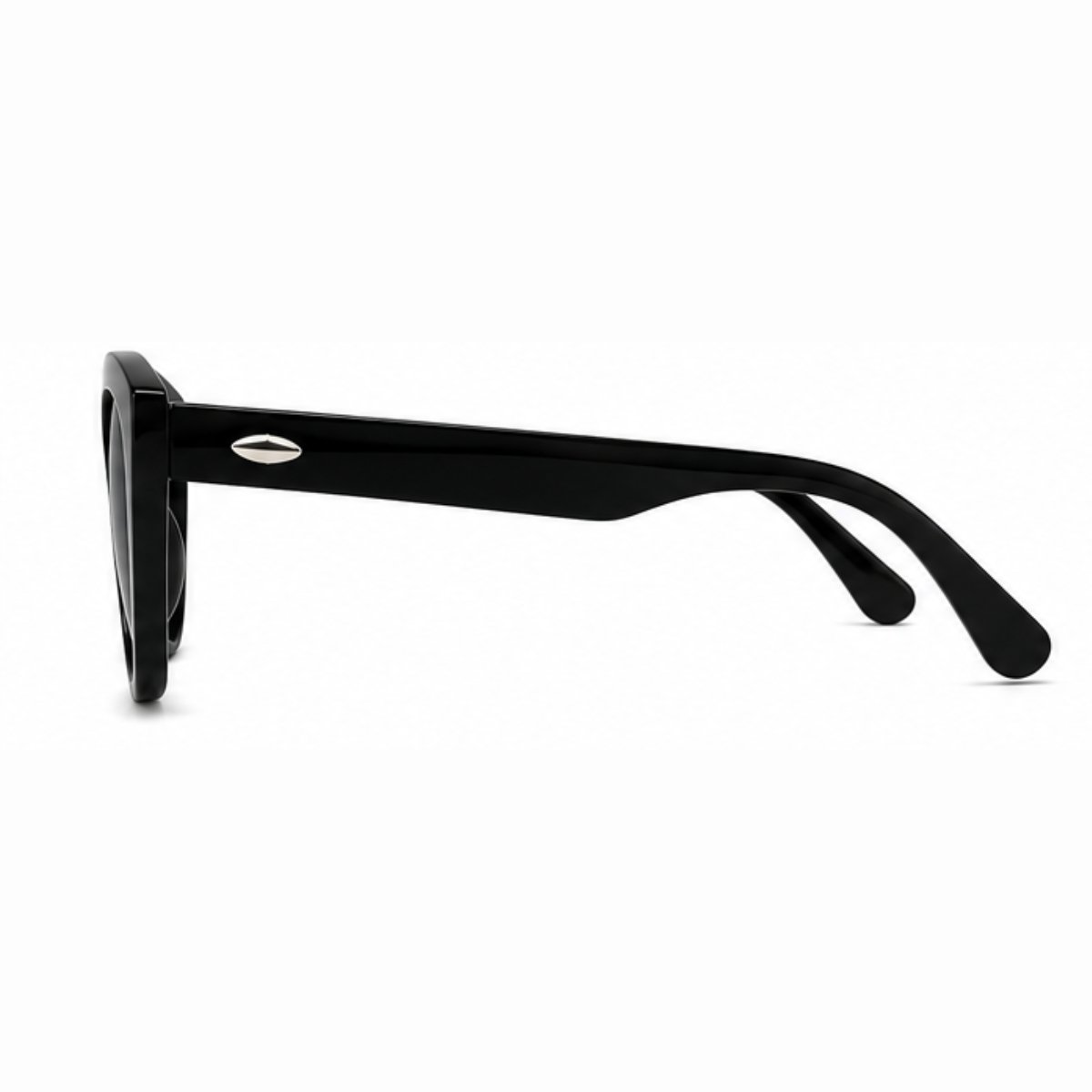 Óculos de Sol Feminino Gatinho UV400 Fashion Casual Elegante Premium Preto 2