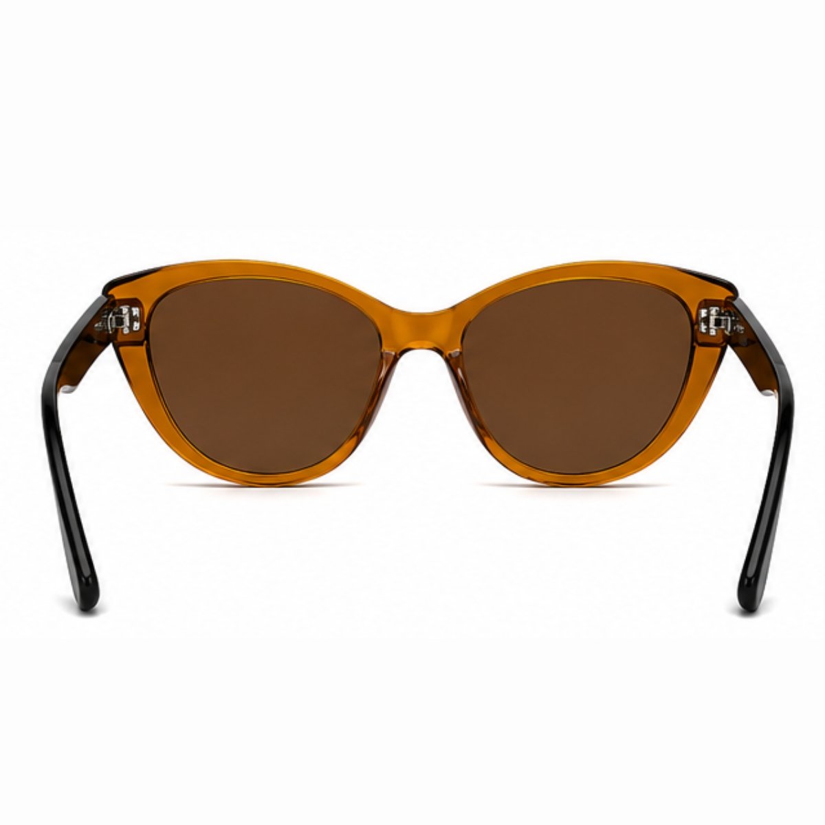 Óculos de Sol Feminino Gatinho UV400 Fashion Casual Elegante Premium Marrom 4