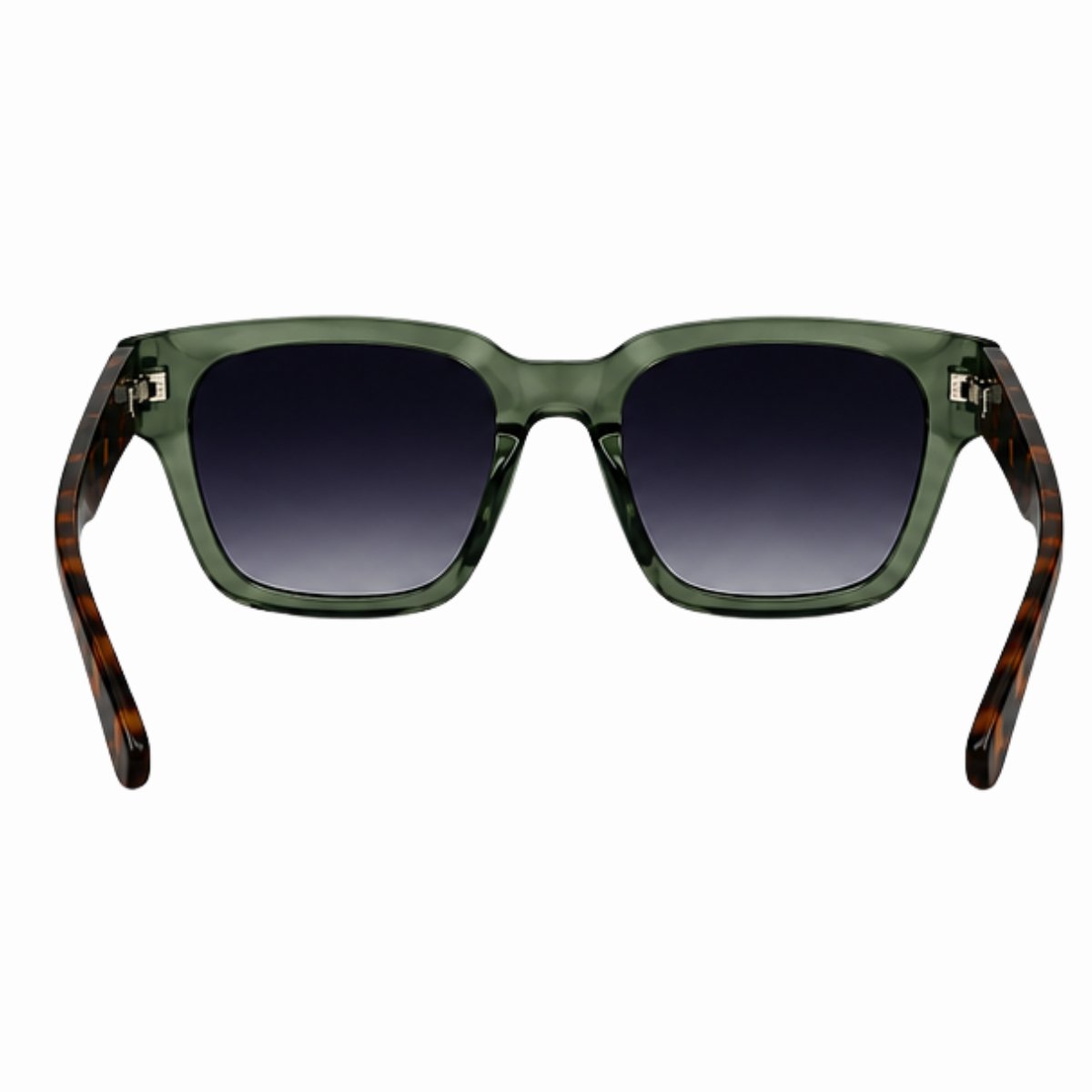 Óculos de Sol Polarizado UV400 Quadrado Premium Unissex Casual Verde 2