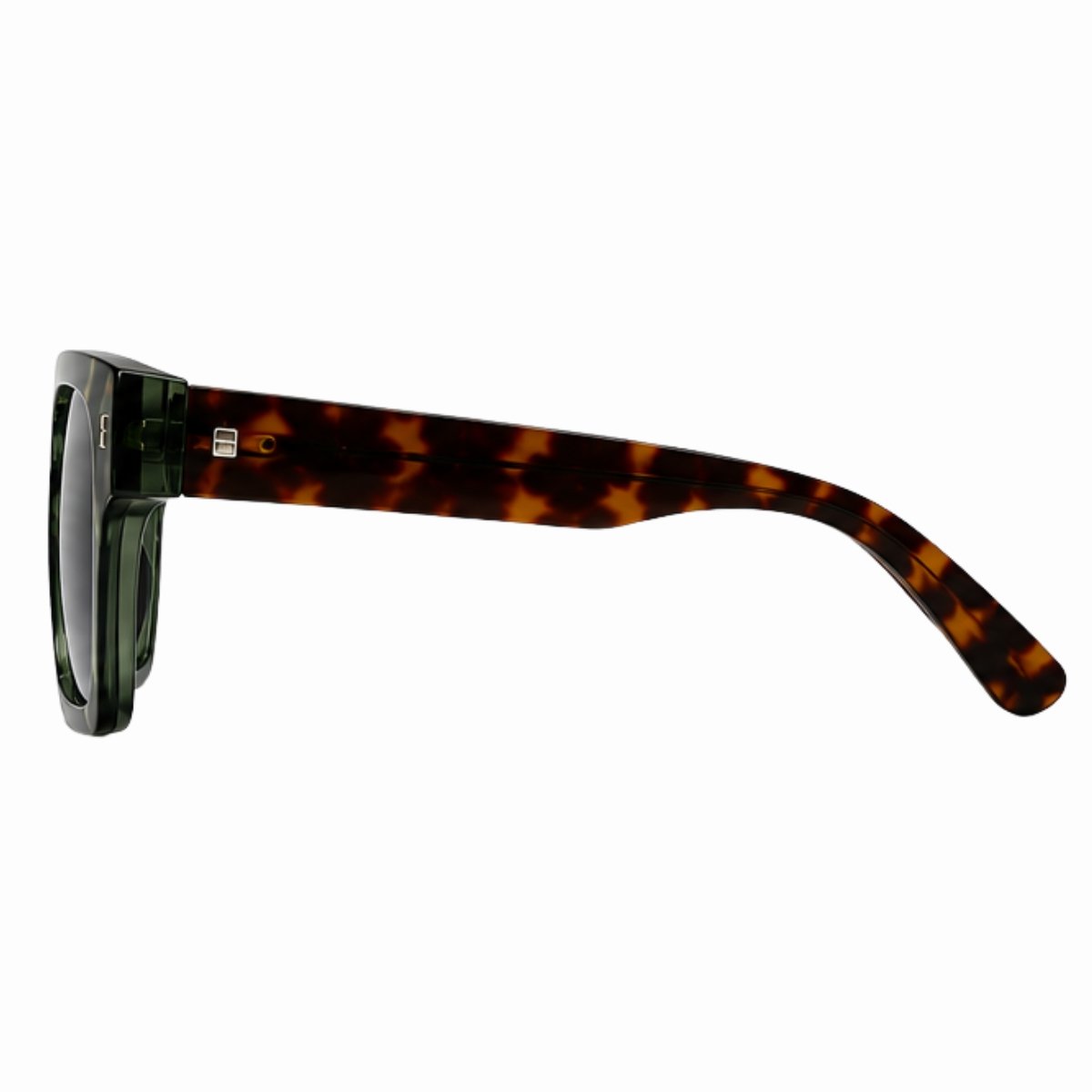 Óculos de Sol Polarizado UV400 Quadrado Premium Unissex Casual Verde 3