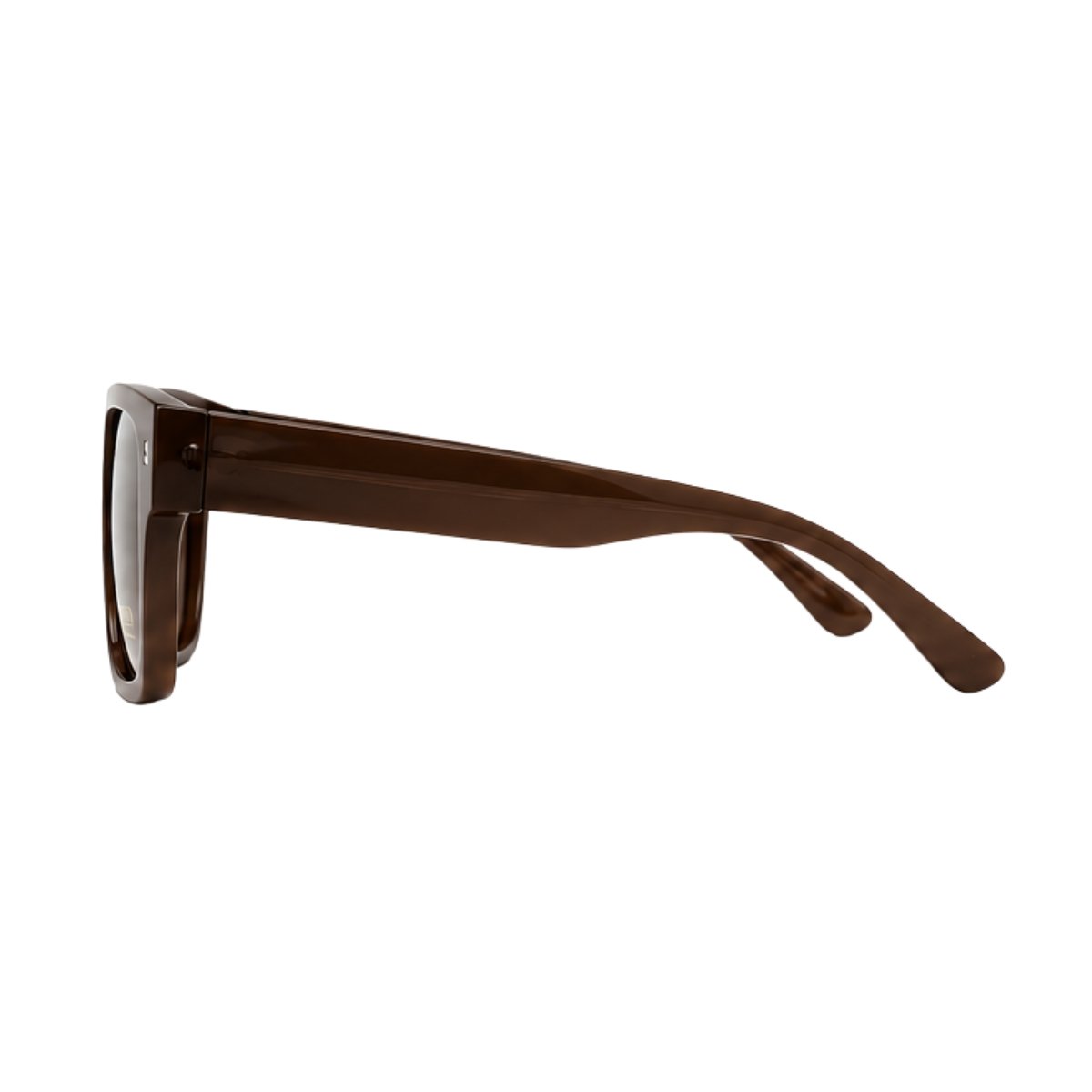 Óculos de Sol Polarizado UV400 Quadrado Premium Unissex Casual Marrom 2