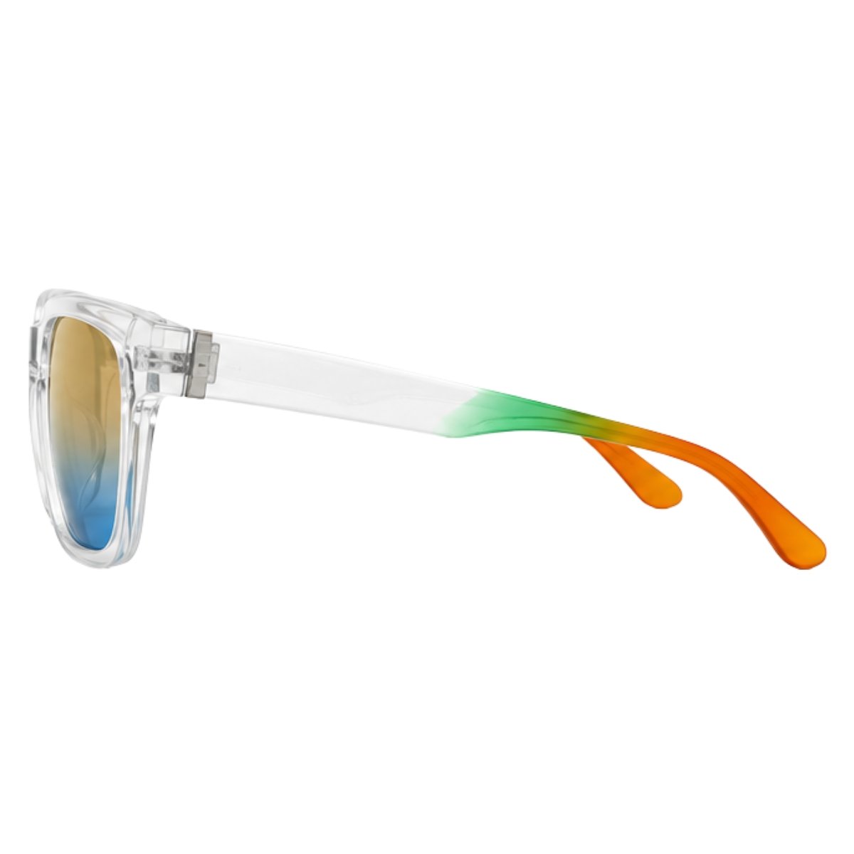 Óculos de Sol Polarizado UV400 Quadrado Premium Unissex Casual Cinza 4