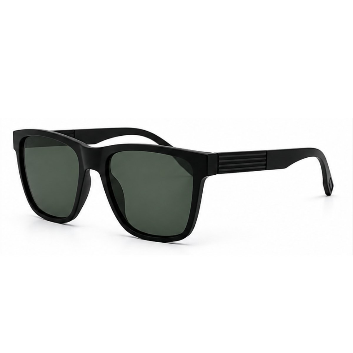 Óculos de Sol Retangular Masculino Casual Moderno UV400 Verde 2