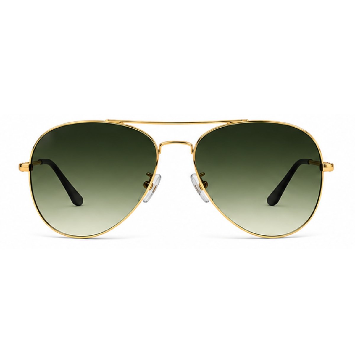 Óculos de Sol Aviador Polarizado UV400 Clássico Unissex Dourado 2