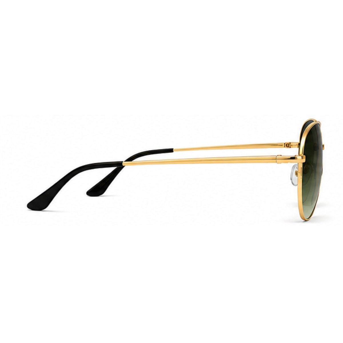 Óculos de Sol Aviador Polarizado UV400 Clássico Unissex Dourado 3