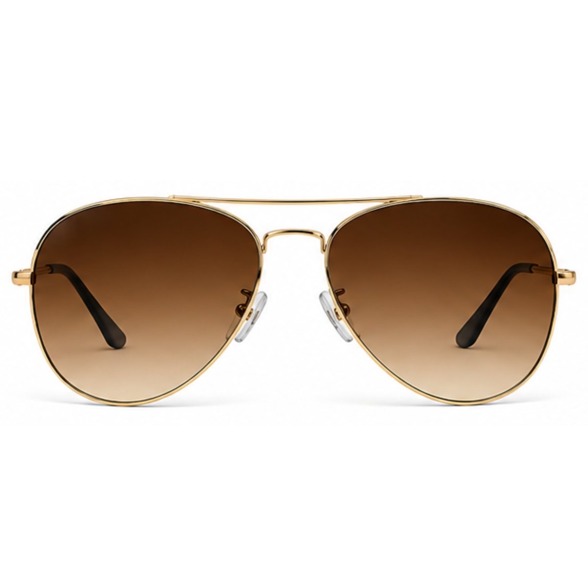 Óculos de Sol Aviador Polarizado UV400 Clássico Unissex Dourado 2