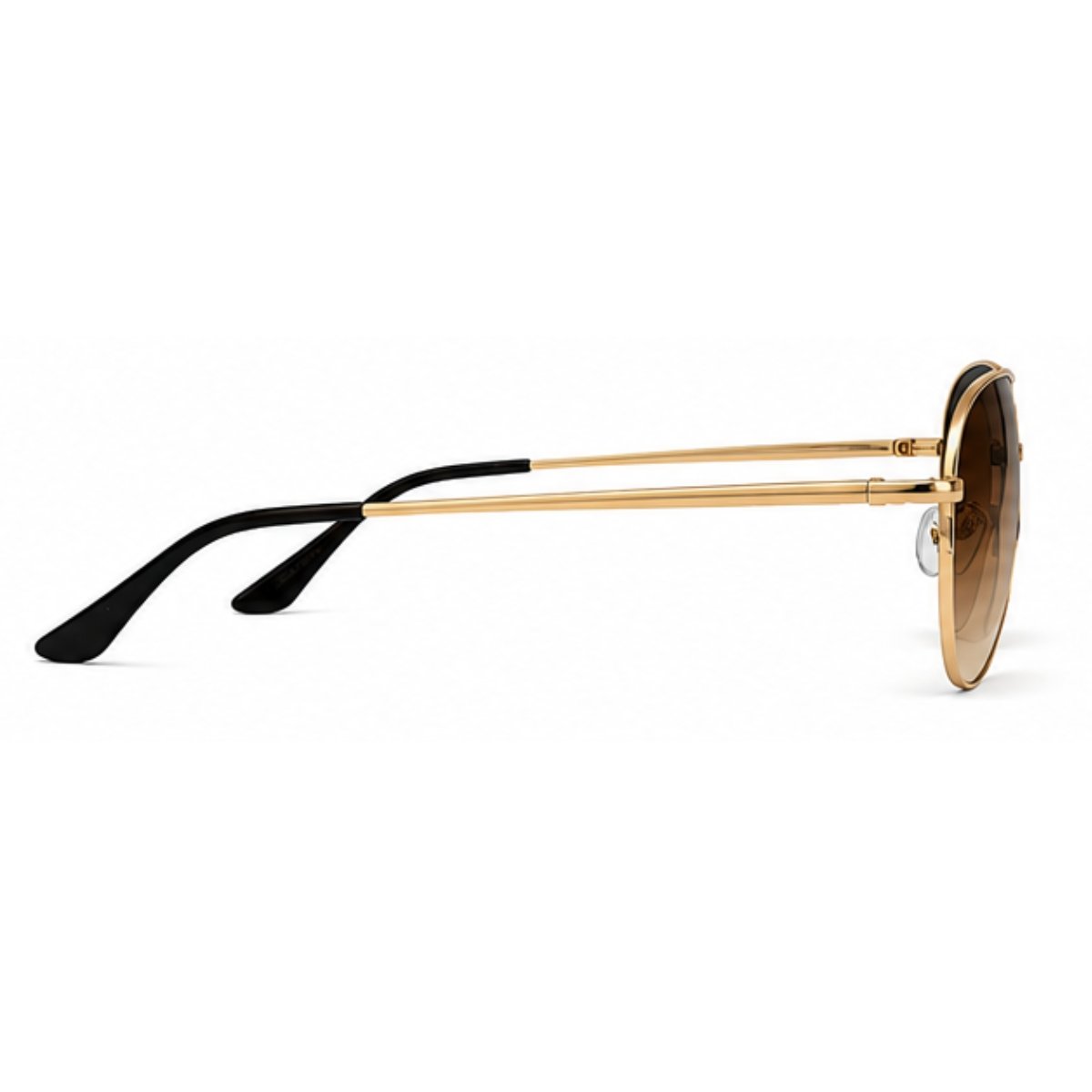 Óculos de Sol Aviador Polarizado UV400 Clássico Unissex Dourado 3