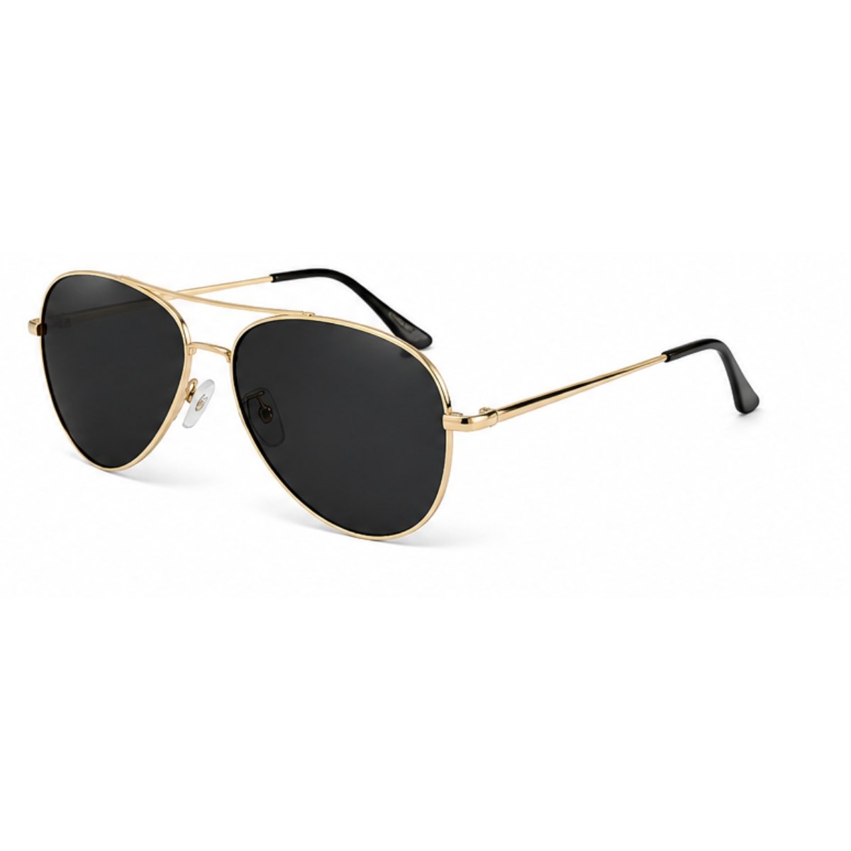 Óculos de Sol Aviador Polarizado UV400 Clássico Unissex Dourado 2