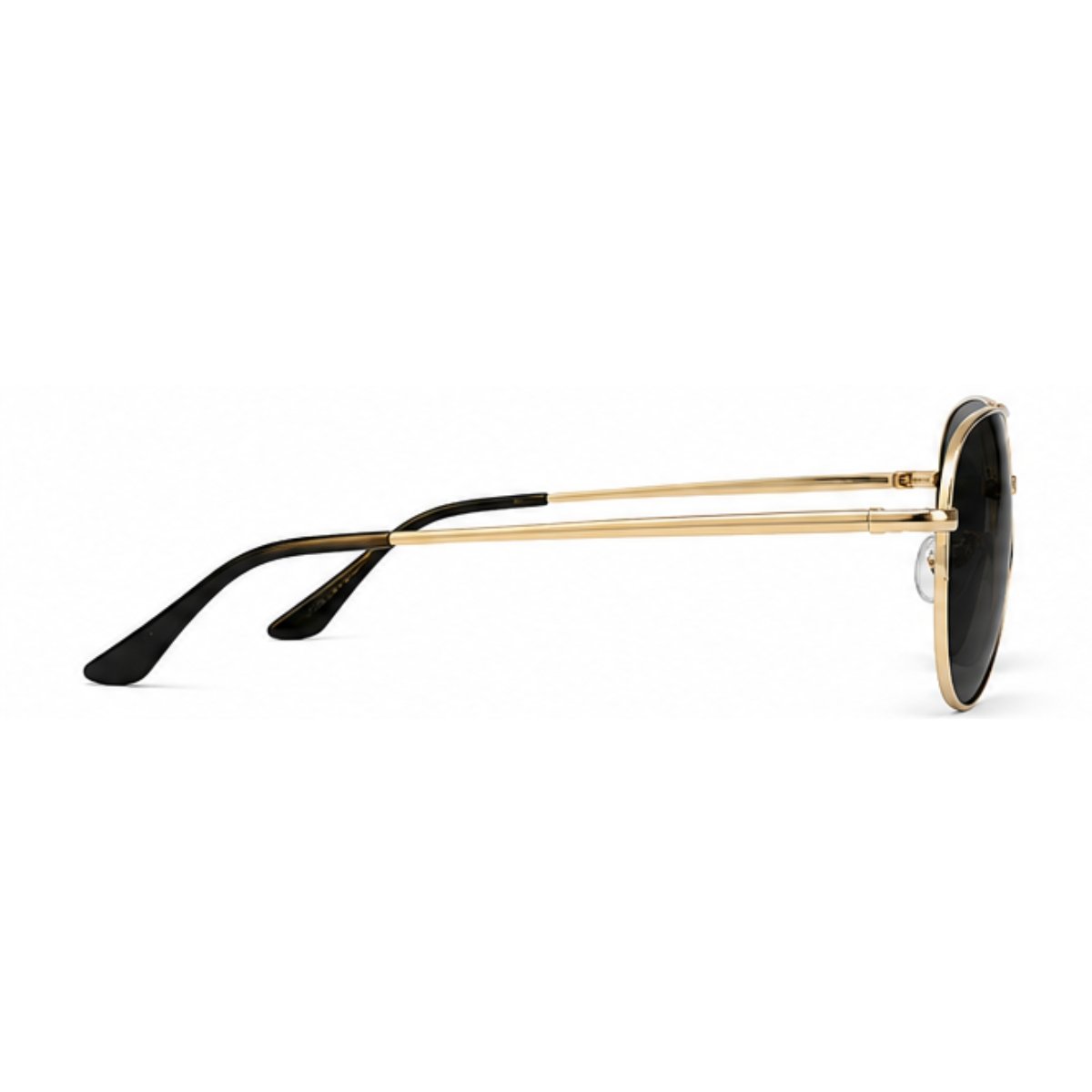 Óculos de Sol Aviador Polarizado UV400 Clássico Unissex Dourado 3