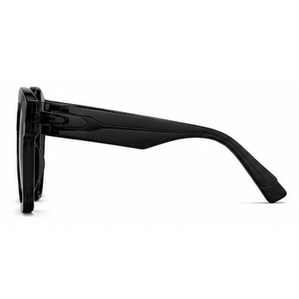 Óculos de Sol Oversize Fashion Moderno Proteção UV400 Preto 2